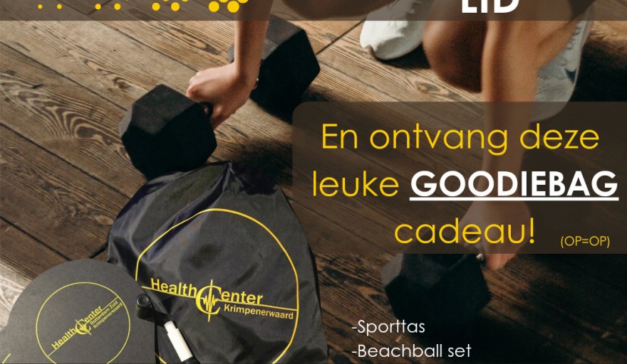 Goodiebag van Healthcenter Rotterdam Zuid